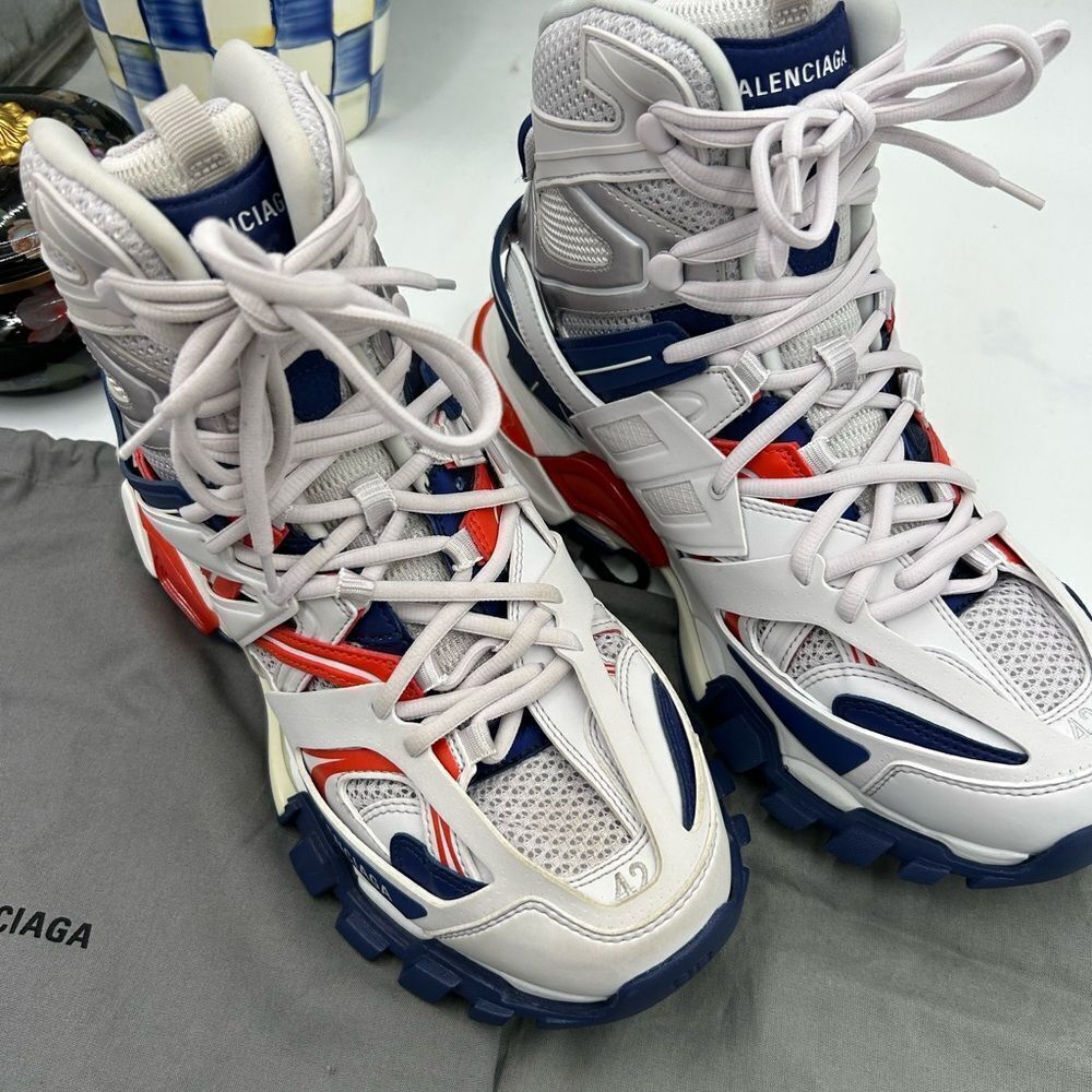 Men's Balenciaga track high top sneakers size 42 - Picture 3 of 14